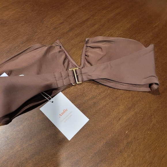Andie Swim The Scala Top Espresso S NWT - Picture 4 of 4